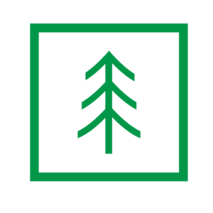 Southeast Alaska Green tree icon logo